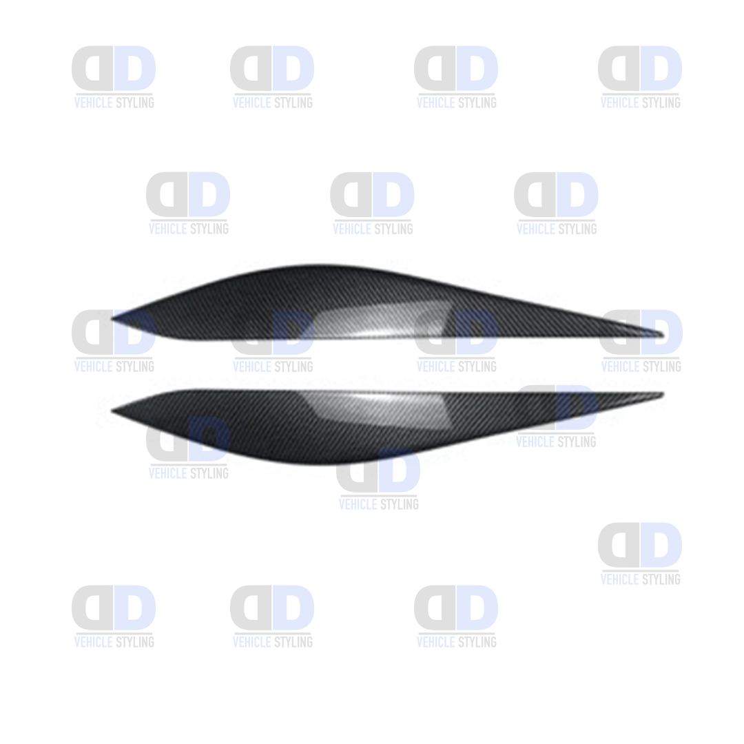 Ford Fiesta MK8 Head Light Eyebrow Trim 2018-2021 Gloss Black