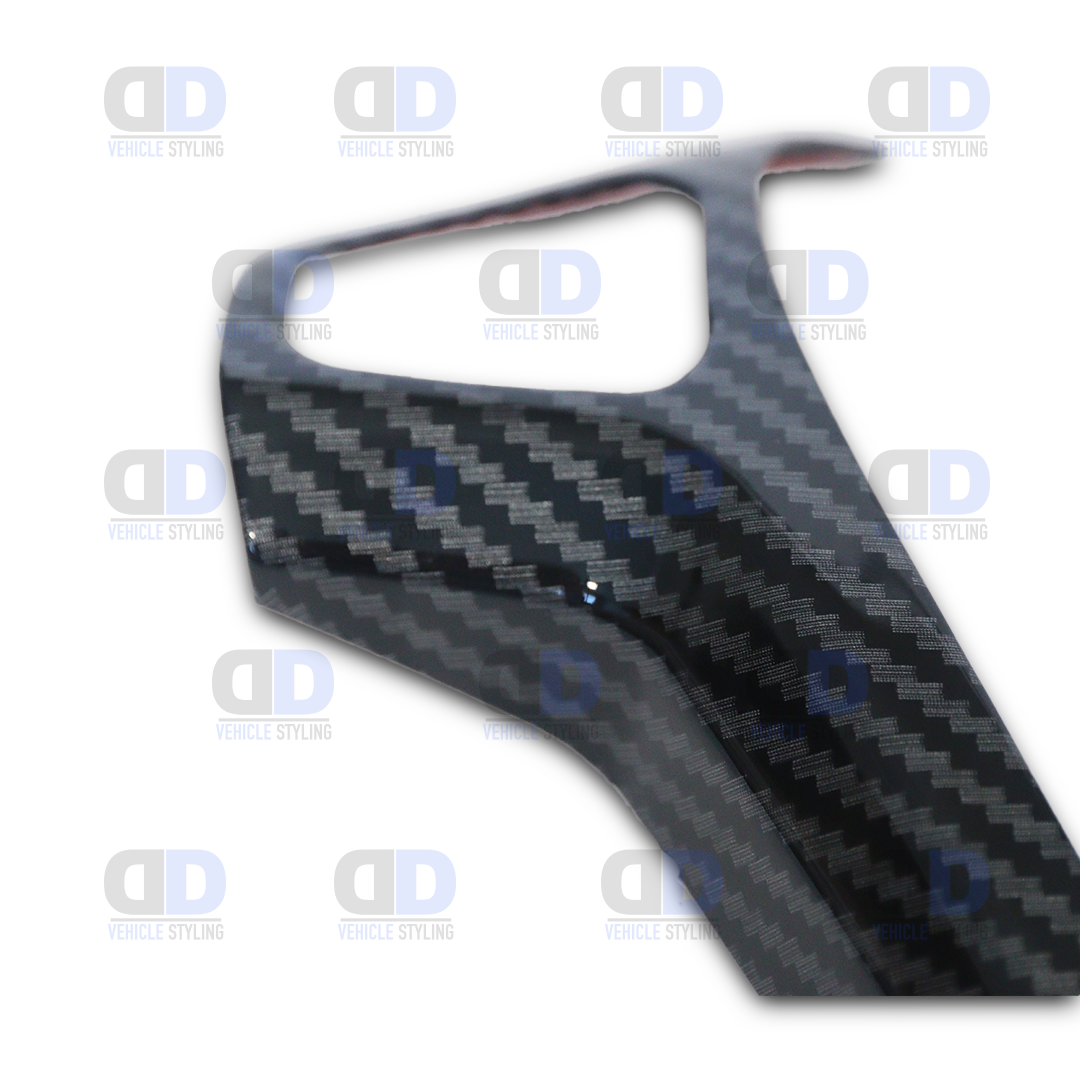 Ford Fiesta mk7 & 7.5 2008-2017 Carbon Fibre Look Steering Wheel Trim v2