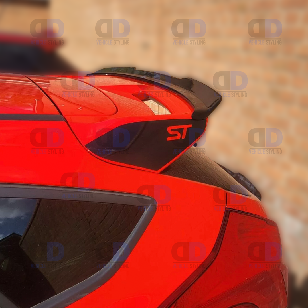 Ford Focus mk3 ST 2012-2018 Spoiler Extension Lip Gloss Black