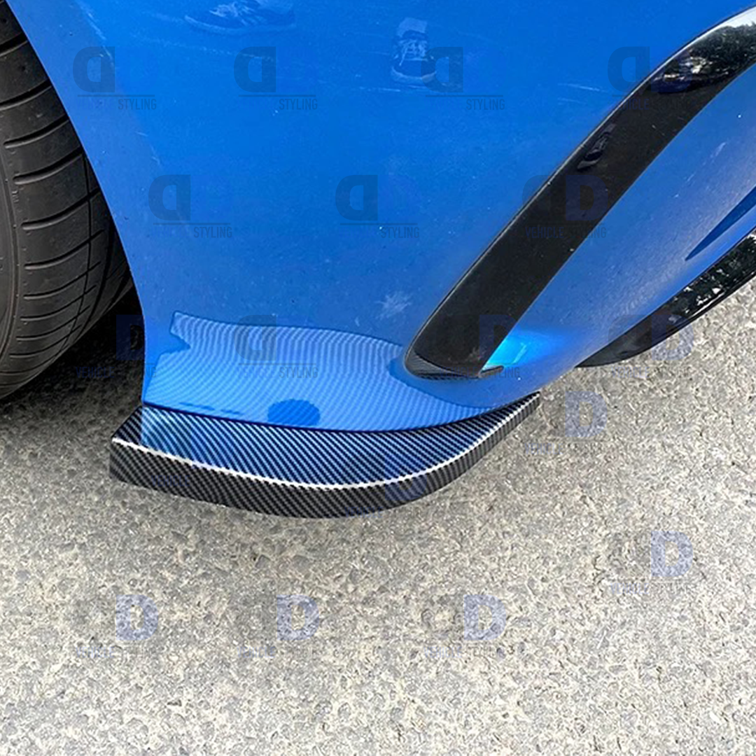 Mercedes W176 A class A45 AMG Line 2013-2018 Rear Bumper Side Splitter Canards Carbon fibre look