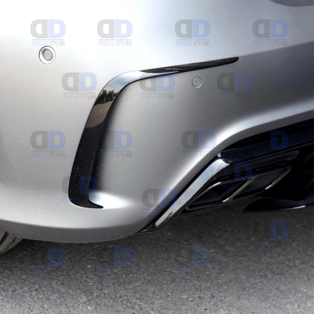Mercedes W176 A class A45 AMG Line 2013-2018 Rear Bumper Flick Canards