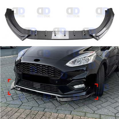 (Copy) Ford Fiesta ST LINE | ST MK8 2018- 2021 front splitter gloss black