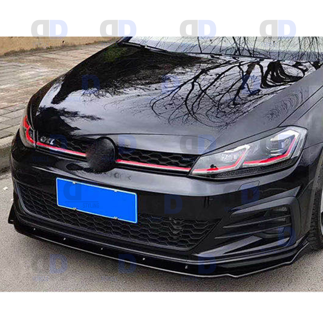 VW Golf R-Line GTI R mk7.5 2016-2020 Front Lip Splitter