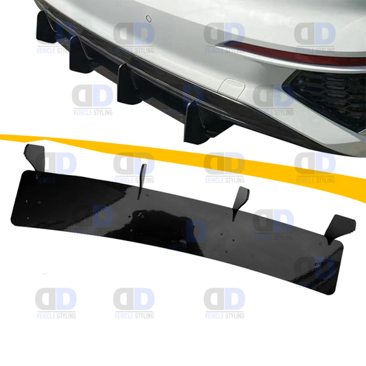 Audi S3 2017-2020 8V Sedan Saloon Rear Blade Diffuser Gloss Black