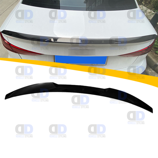 Audi A3 2014-2020 Sedan Saloon Rear Spoiler Extension Lip Gloss Black