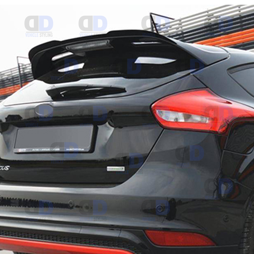 Ford Focus mk3 2012-2018 ST Style Rear Boot Spoiler Gloss Black