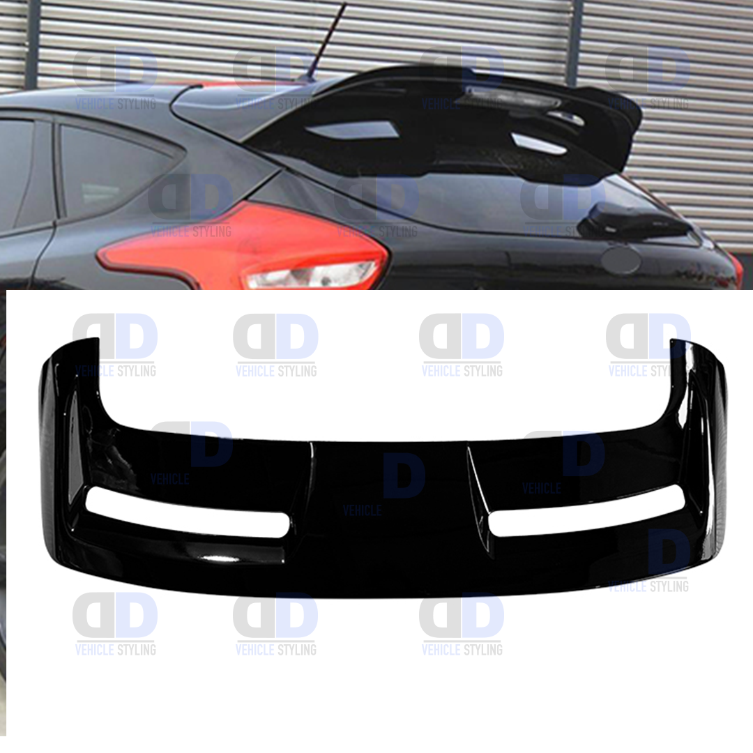 Ford Focus mk3 2012-2018 ST Style Rear Boot Spoiler Gloss Black