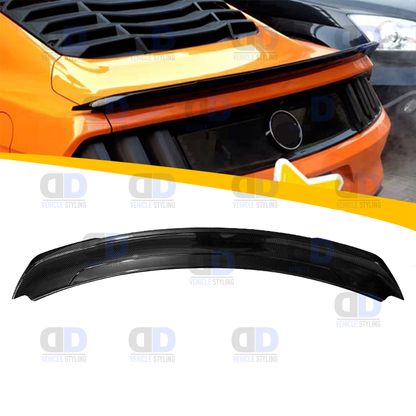 Ford Mustang 2015-2022 Rear Spoiler Extension Lip Gloss Black V2