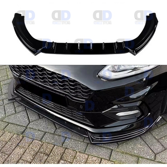 Ford Fiesta ST LINE | ST MK8 2018- 2021 front splitter gloss black