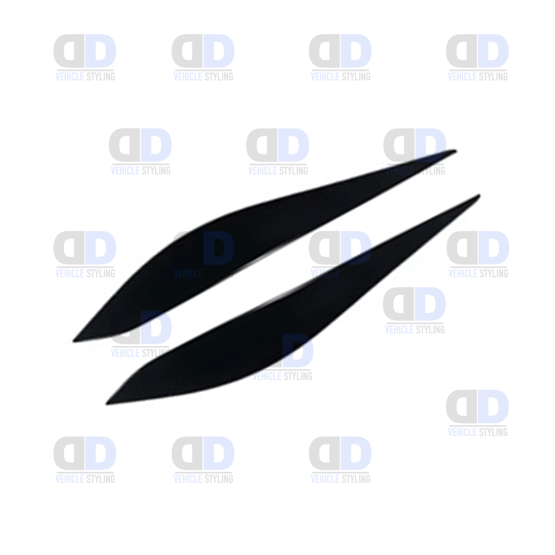Ford Fiesta MK8 Head Light Eyebrow Trim 2018-2021 Gloss Black