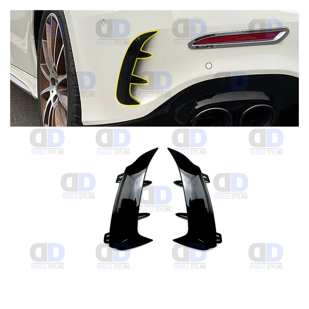 Mercedes W177 A class A45 A35 AMG Line 2018+ Rear Bumper Splitter Canards