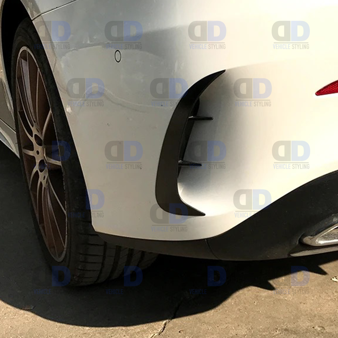 Mercedes W177 A class A45 A35 AMG Line 2018+ Rear Bumper Splitter Canards