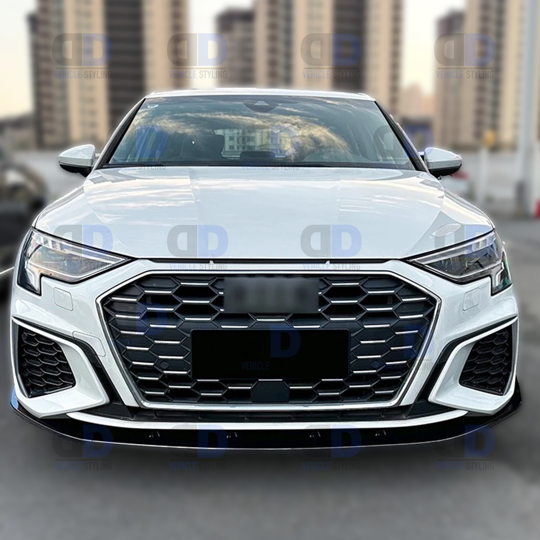 Auto Perfectionists UK Gloss Black Front Splitter For Audi A3 S3 S Line 8V (2014-2016)