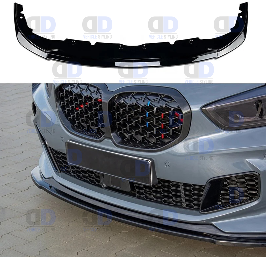 BMW F40 1 Series m sport performance front splitter black 2020+