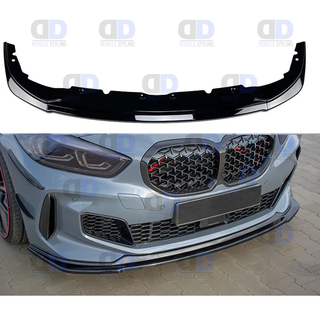 BMW F40 1 Series m sport performance front splitter black 2020+