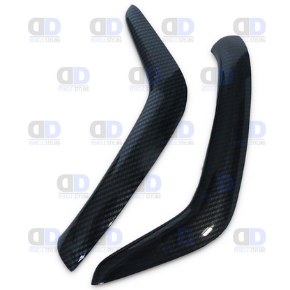 Ford Fiesta mk7 2008-2012 Carbon Fibre Look Door Handle Trim 2 piece set