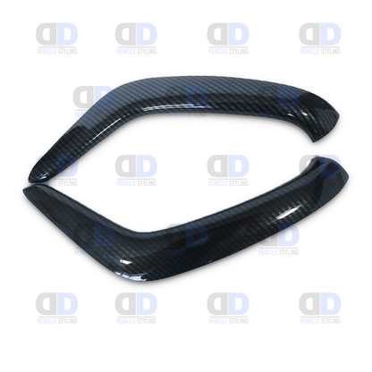 Ford Fiesta mk7 2008-2012 Carbon Fibre Look Door Handle Trim 2 piece set