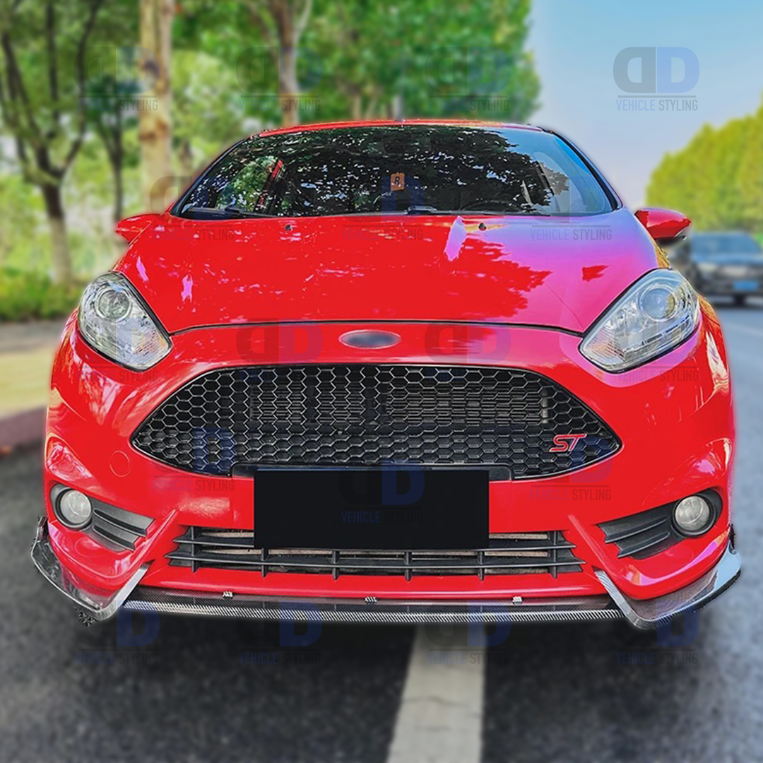 Ford Fiesta ST MK7 7.5 2012-2017 front splitter Carbon Fibre Look