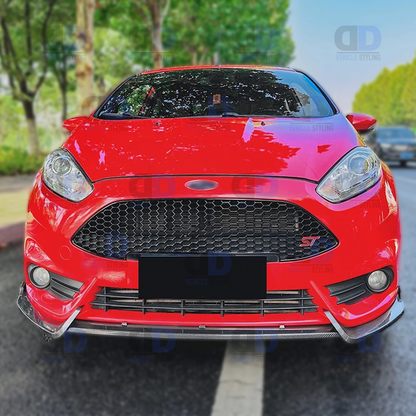 Ford Fiesta ST MK7 7.5 2012-2017 front splitter Carbon Fibre Look