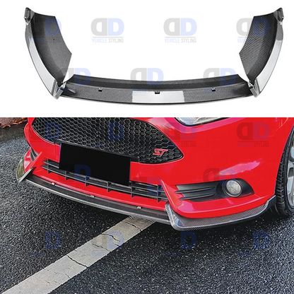 Ford Fiesta ST MK7 7.5 2012-2017 front splitter Carbon Fibre Look