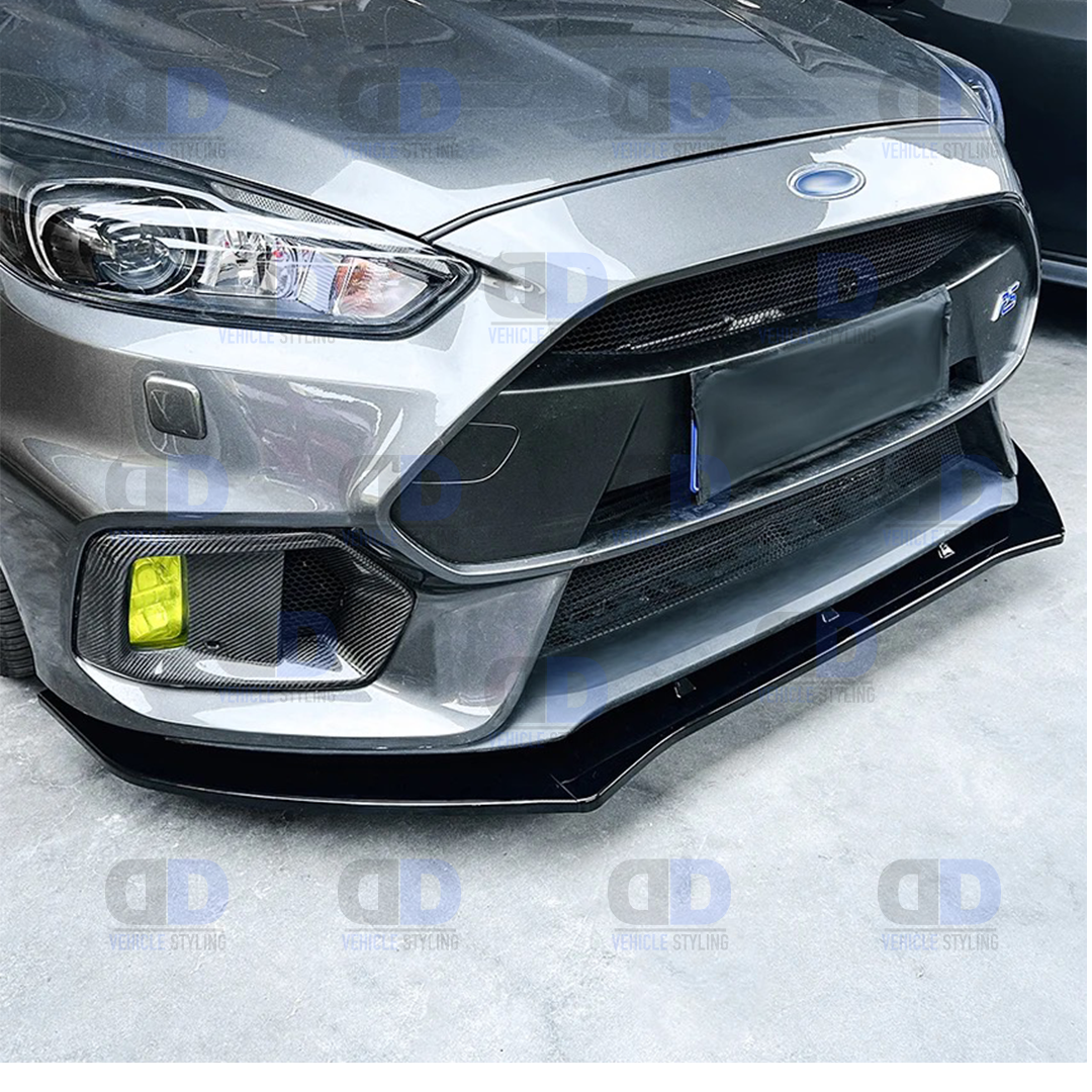 Ford Focus MK3 3.5 RS 2012-2018 front splitter Gloss Black