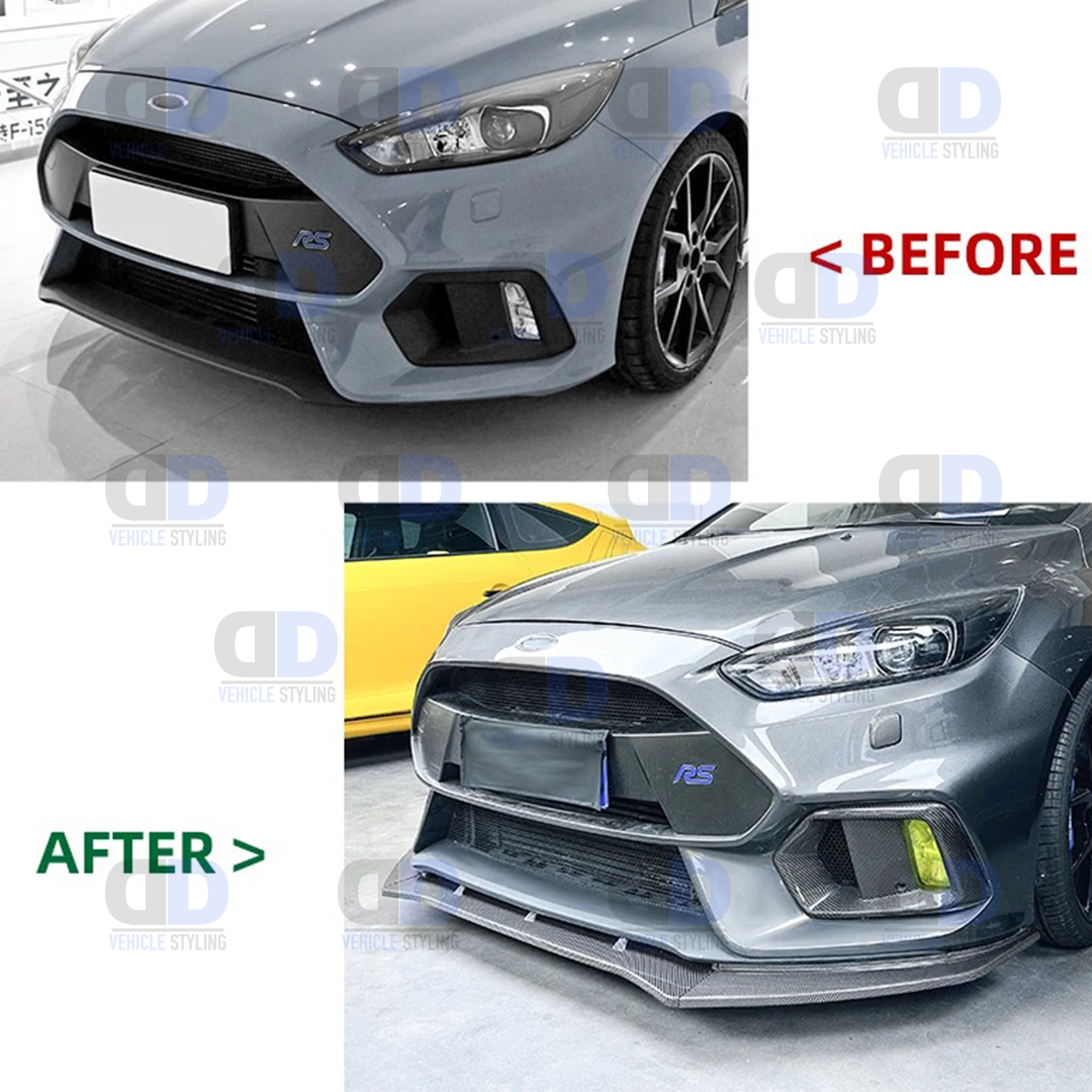 Ford Focus MK3 3.5 RS 2012-2018 front splitter Gloss Black