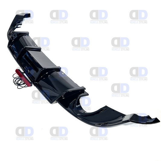 VW Golf GTI GTD TSI TDI mk7.5 2016-2020 Rear Diffuser With LED