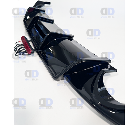 VW Golf GTI GTD TSI TDI mk7.5 2016-2020 Rear Diffuser With LED