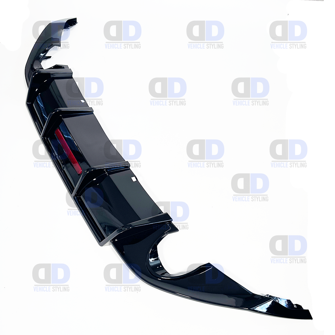 VW Golf GTI GTD TSI TDI mk7 2012-2016 Rear Diffuser With LED