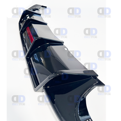 VW Golf GTI GTD TSI TDI mk7 2012-2016 Rear Diffuser With LED