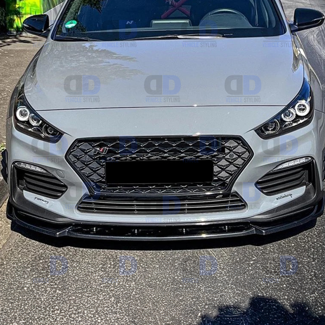 Hyundai I30n mk3 FACELIFT 2019-2024 front splitter Carbon Fibre look