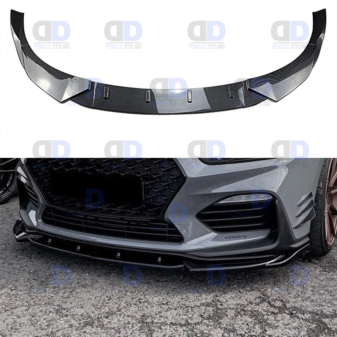 Hyundai I30n mk3 FACELIFT 2019-2024 front splitter Carbon Fibre look