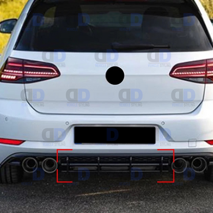 VW Golf R mk7.5 2016-2020 Rear Blade Diffuser