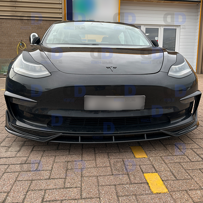 Tesla Model 3 2019-2023 Aero Body Kit FULL KIT Gloss Black