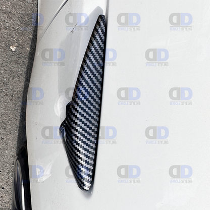 Tesla Model 3 & Model Y Side Camera Trim Carbon Fibre Look Pair