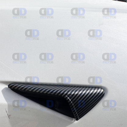 Tesla Model 3 & Model Y Side Camera Trim Carbon Fibre Look Pair