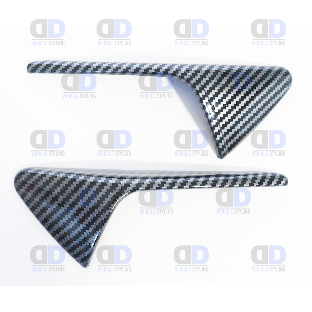 Tesla Model 3 & Model Y Side Camera Trim Carbon Fibre Look Pair