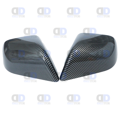 Tesla Model 3 2019-2023 Carbon Fibre Look Mirror Cover Pair