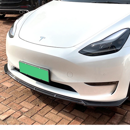 Tesla Model Y 2022+ Front Lip Splitter Carbon Fibre Look