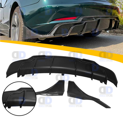 Tesla Model 3 2019-2023 Aero Body Kit FULL KIT Gloss Black