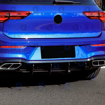 VW Golf R Line mk8 2020+ Rear Blade Diffuser